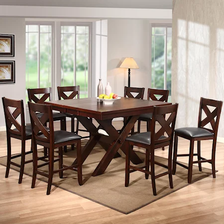 Extension Counter Height Table & Chair Set